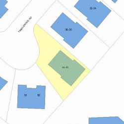 44 Tanglewood Rd, Newton, MA 02459 plot plan