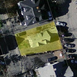 8 Bacon St, Newton, MA 02458 aerial view