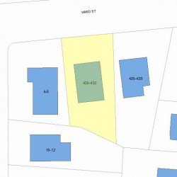 430 Ward St, Newton, MA 02459 plot plan