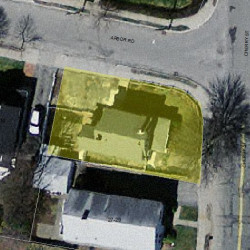 4 Arbor Rd, Newton, MA 02465 aerial view