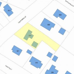 614 California St, Newton, MA 02460 plot plan