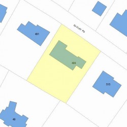 499 Dudley Rd, Newton, MA 02459 plot plan