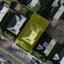 225 Tremont St, Newton, MA 02458 aerial view