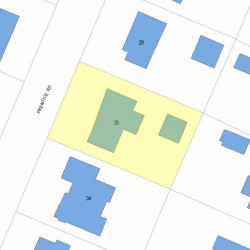 26 Prentice Rd, Newton, MA 02459 plot plan