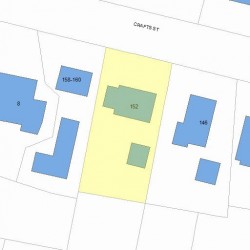 152 Crafts St, Newton, MA 02460 plot plan