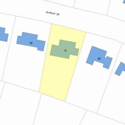 86 Fairway Dr, Newton, MA 02465 plot plan