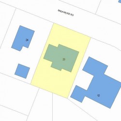 20 Sagamore Rd, Newton, MA 02461 plot plan