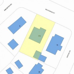 170 Woodward St, Newton, MA 02461 plot plan