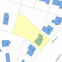 115 Albemarle Rd, Newton, MA 02460 plot plan