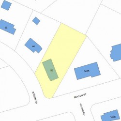 50 Roslyn Rd, Newton, MA 02468 plot plan