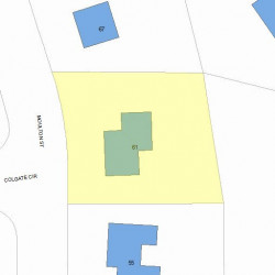 61 Moulton St, Newton, MA 02462 plot plan