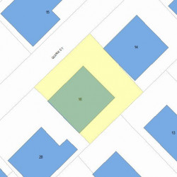 16 Quirk Ct, Newton, MA 02458 plot plan