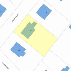 42 Brae Burn Rd, Newton, MA 02466 plot plan