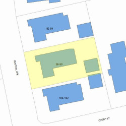 96 Central Ave, Newton, MA 02460 plot plan