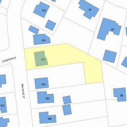 156 Melrose St, Newton, MA 02466 plot plan