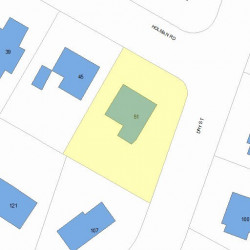 51 Holman Rd, Newton, MA 02466 plot plan