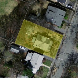 27 Hinckley Rd, Newton, MA 02468 aerial view