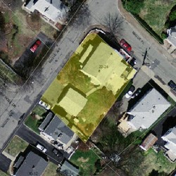 22 Mague Ave, Newton, MA 02465 aerial view
