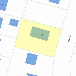 25 Bemis Rd, Newton, MA 02460 plot plan