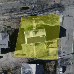 420 Ward St, Newton, MA 02459 aerial view