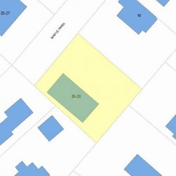 28 Maple Park, Newton, MA 02459 plot plan