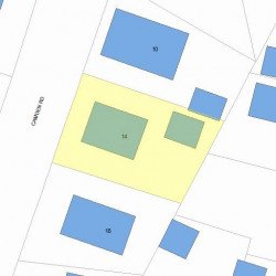 14 Camden Rd, Newton, MA 02466 plot plan