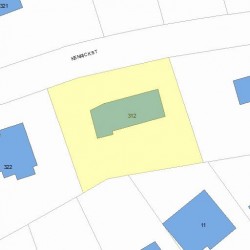 312 Kenrick St, Newton, MA 02458 plot plan