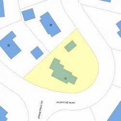 38 Barnstable Rd, Newton, MA 02465 plot plan