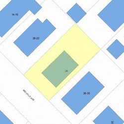 24 Melville Ave, Newton, MA 02460 plot plan