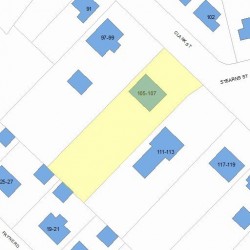 107 Clark St, Newton, MA 02459 plot plan