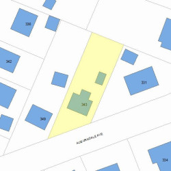 343 Auburndale Ave, Newton, MA 02466 plot plan