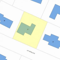 27 Littlefield Rd, Newton, MA 02459 plot plan