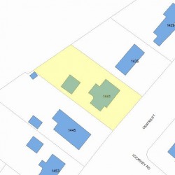 1441 Centre St, Newton, MA 02459 plot plan