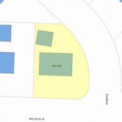 697 Boylston St, Newton, MA 02461 plot plan