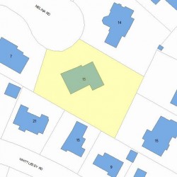 15 Melina Rd, Newton, MA 02459 plot plan