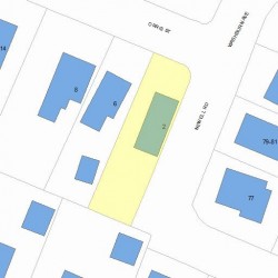 2 Orris St, Newton, MA 02466 plot plan