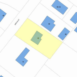 66 Grove St, Newton, MA 02466 plot plan