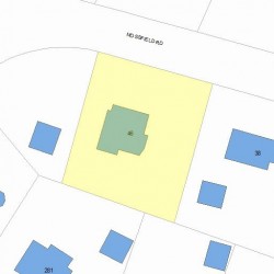 46 Mossfield Rd, Newton, MA 02468 plot plan