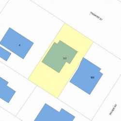 168 Tremont St, Newton, MA 02458 plot plan