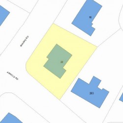 22 Sharpe Rd, Newton, MA 02459 plot plan