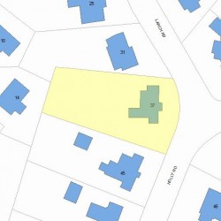 37 Holly Rd, Newton, MA 02468 plot plan