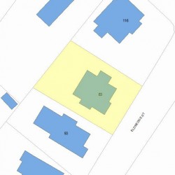 83 Eldredge St, Newton, MA 02458 plot plan
