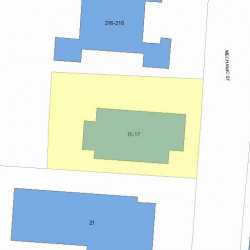 15 Mechanic St, Newton, MA 02464 plot plan