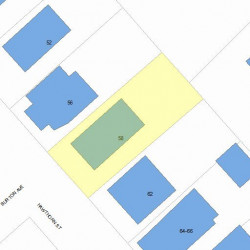 58 Hawthorn St, Newton, MA 02458 plot plan