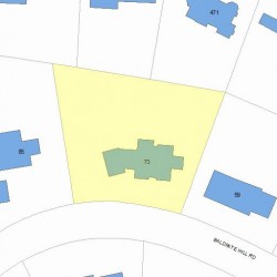 73 Baldpate Hill Rd, Newton, MA 02459 plot plan