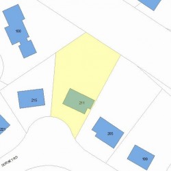 211 Dorset Rd, Newton, MA 02468 plot plan