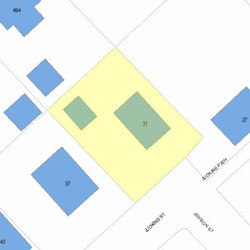 31 Judkins St, Newton, MA 02460 plot plan