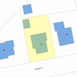 83 Forest St, Newton, MA 02461 plot plan