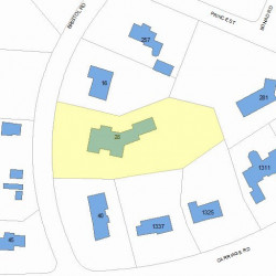 28 Bristol Rd, Newton, MA 02465 plot plan