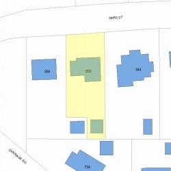 550 Ward St, Newton, MA 02459 plot plan